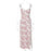 Lace Flowers Print Long Dress Sexy Fashion Slit Suspender Dress Summer Womens Clothing