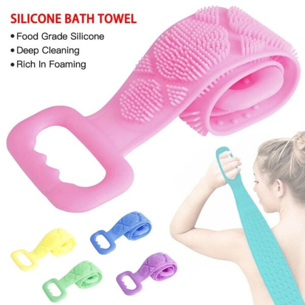 Body Wash Silicone Body Scrubber Belt | Pack Of 2