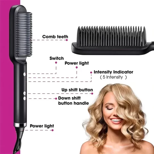 2-in-1 HAIR STRAIGHTENER COMB