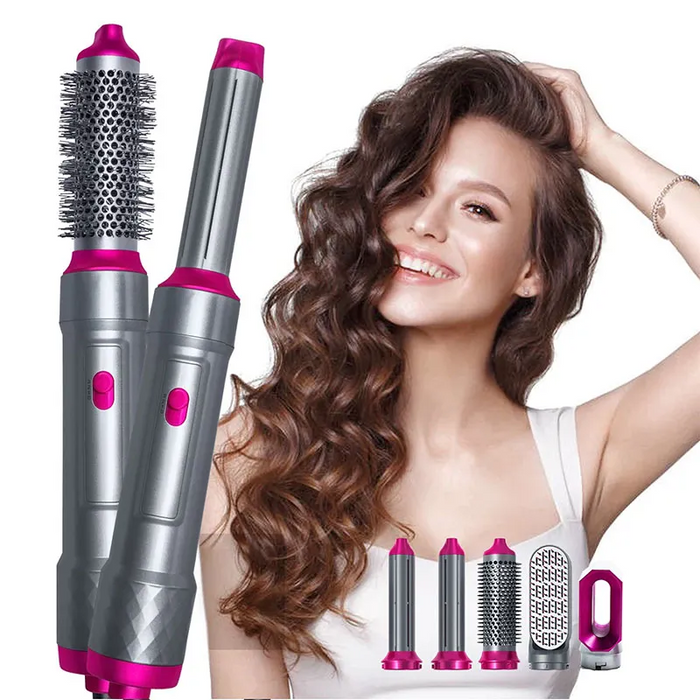 5 In 1 Hair Dryer Straightener And Curler